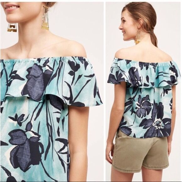 Anthropologie Maeve Islander Off The Shoulder Top - Picture 1 of 6